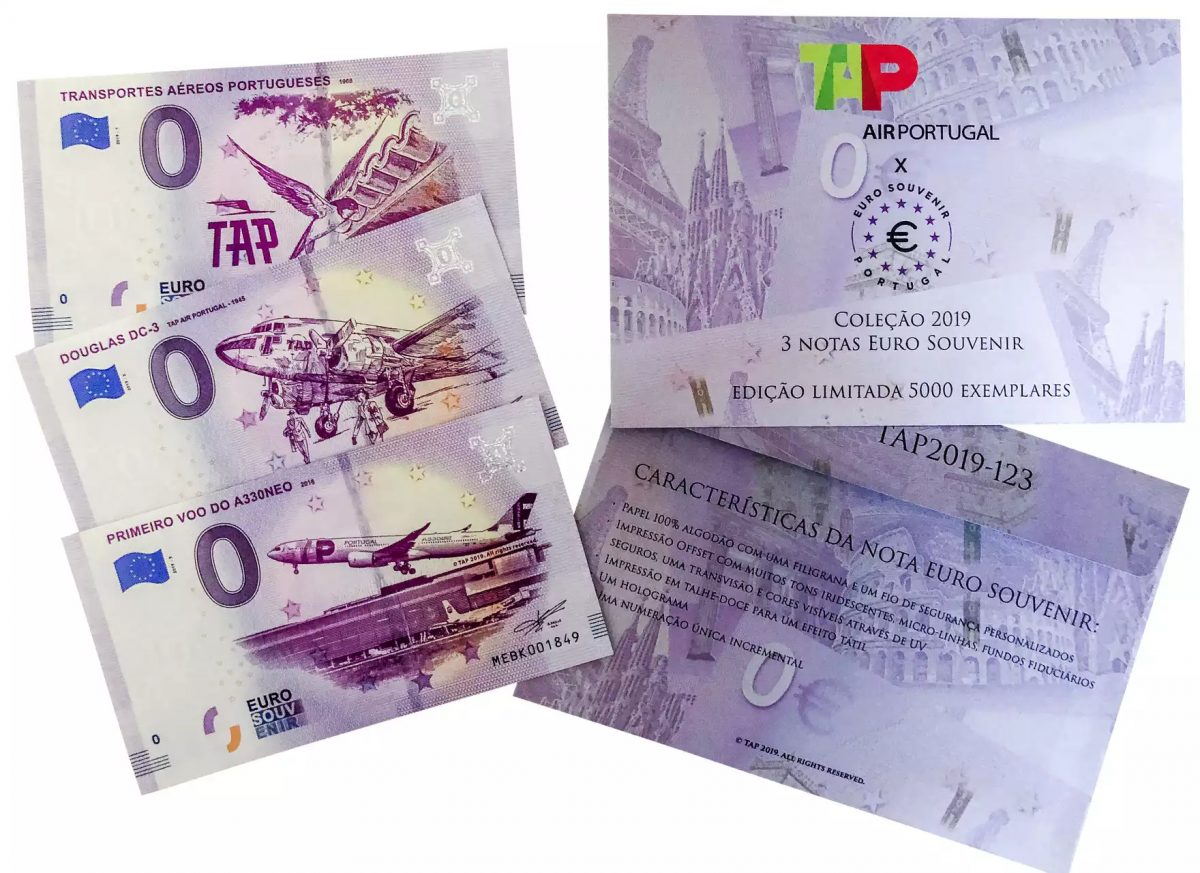 TAP Air Portugal - 3 notes set