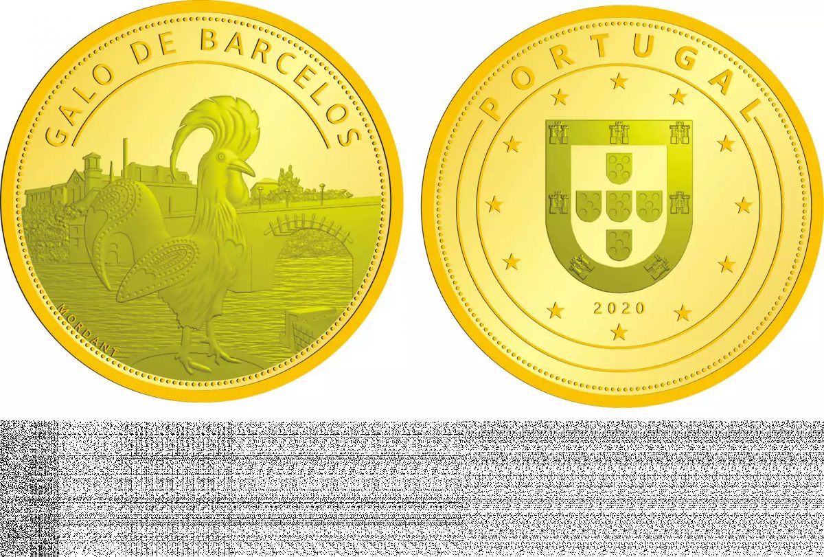 Medalha Souvenir "Galo de Barcelos"