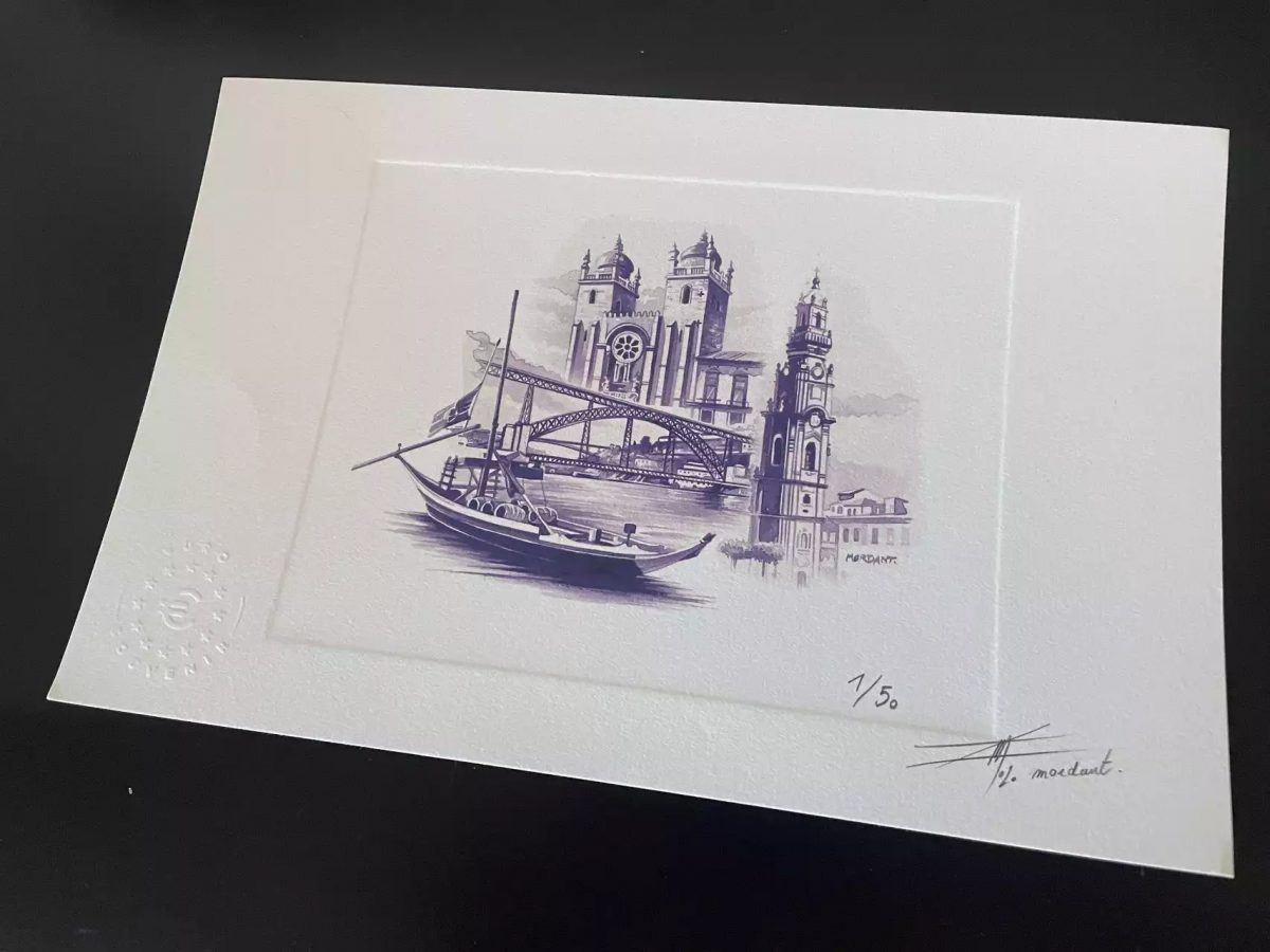 Prova de artista "Porto" numerada e assinada