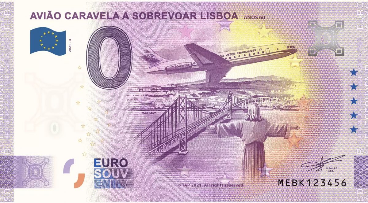 Flugzeug Caravelle über Lissabon - Jubiläum 2020