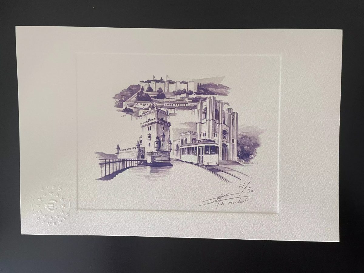 Prova de artista "Lisboa" numerada e assinada