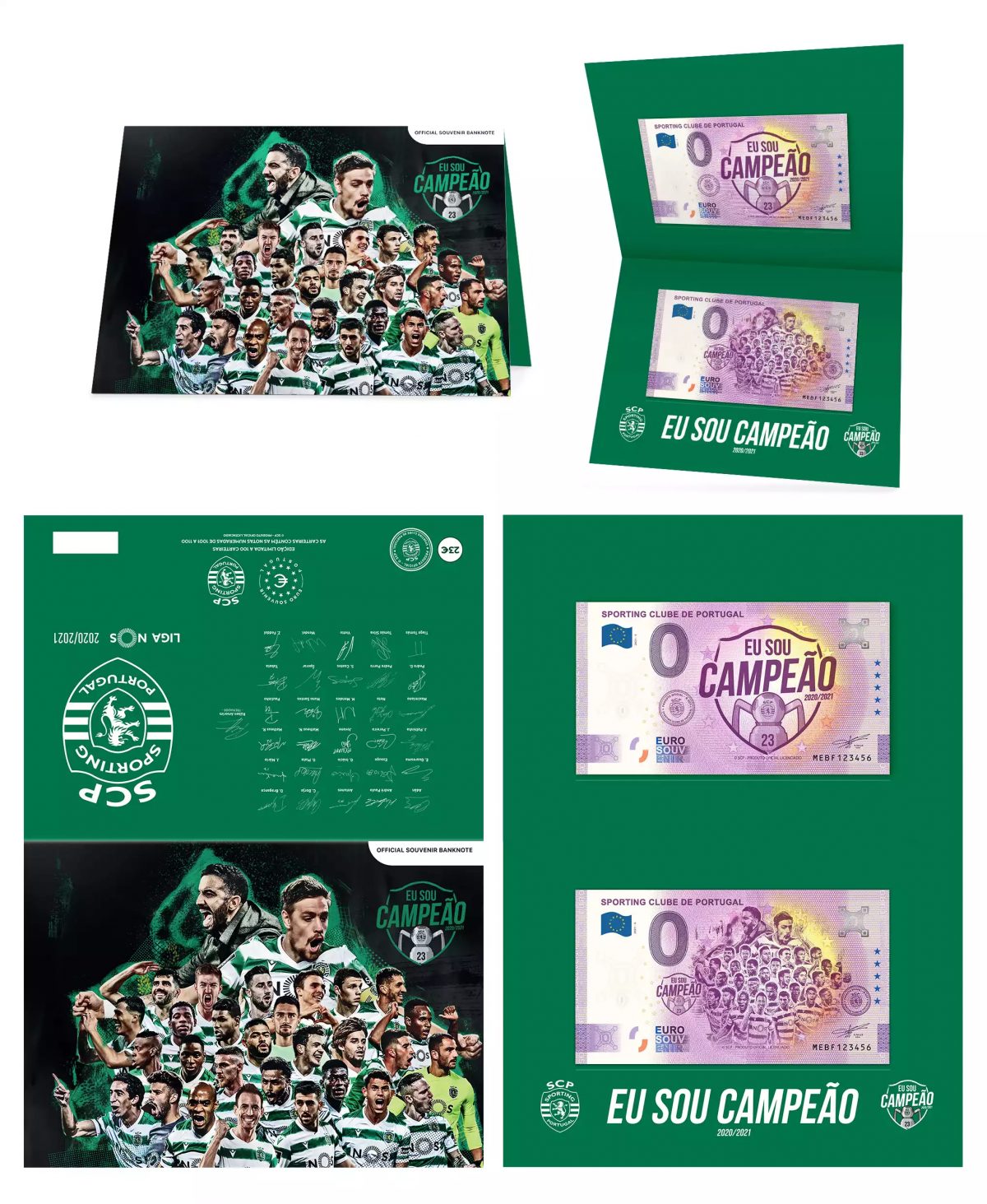 Faltkarte Sporting Eu Sou Campeao