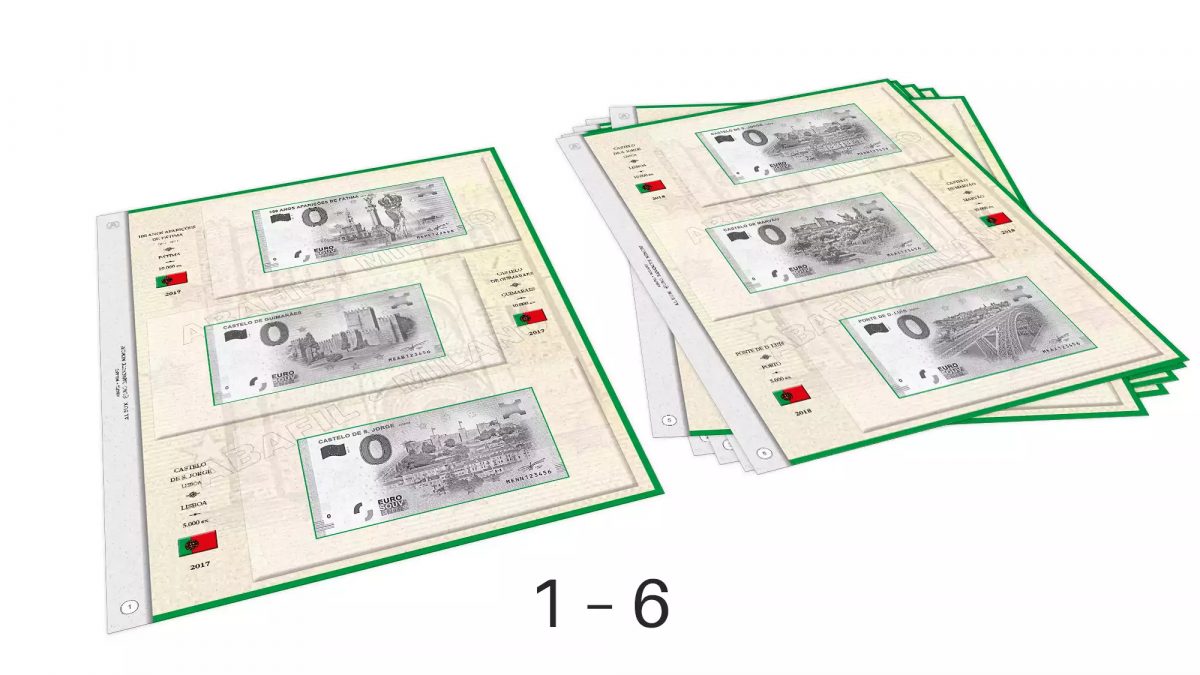 ABAFIL 6 Vordruckblätter (2017 + 1/2018) für 0€ Souvenirscheine Portugal