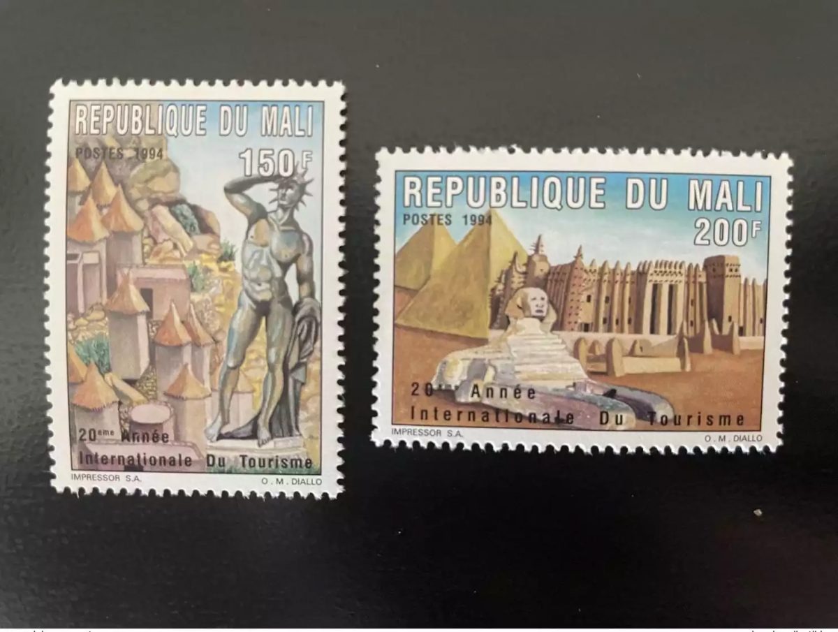 Mali 1994 Mi. 1325 - 1326A Année Internationale Tourisme Pyramides Sphinx MNH**