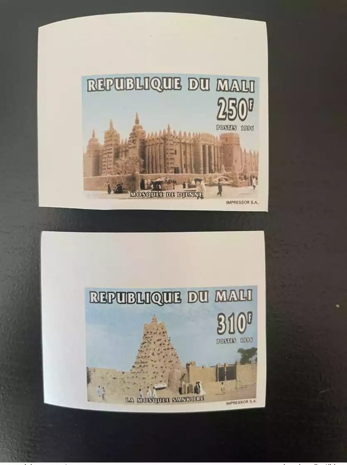 Mali 1996 Mi. 1505 - 1506 ND IMPERF Mosquée Religion Sankoré Djenné Islam MNH**