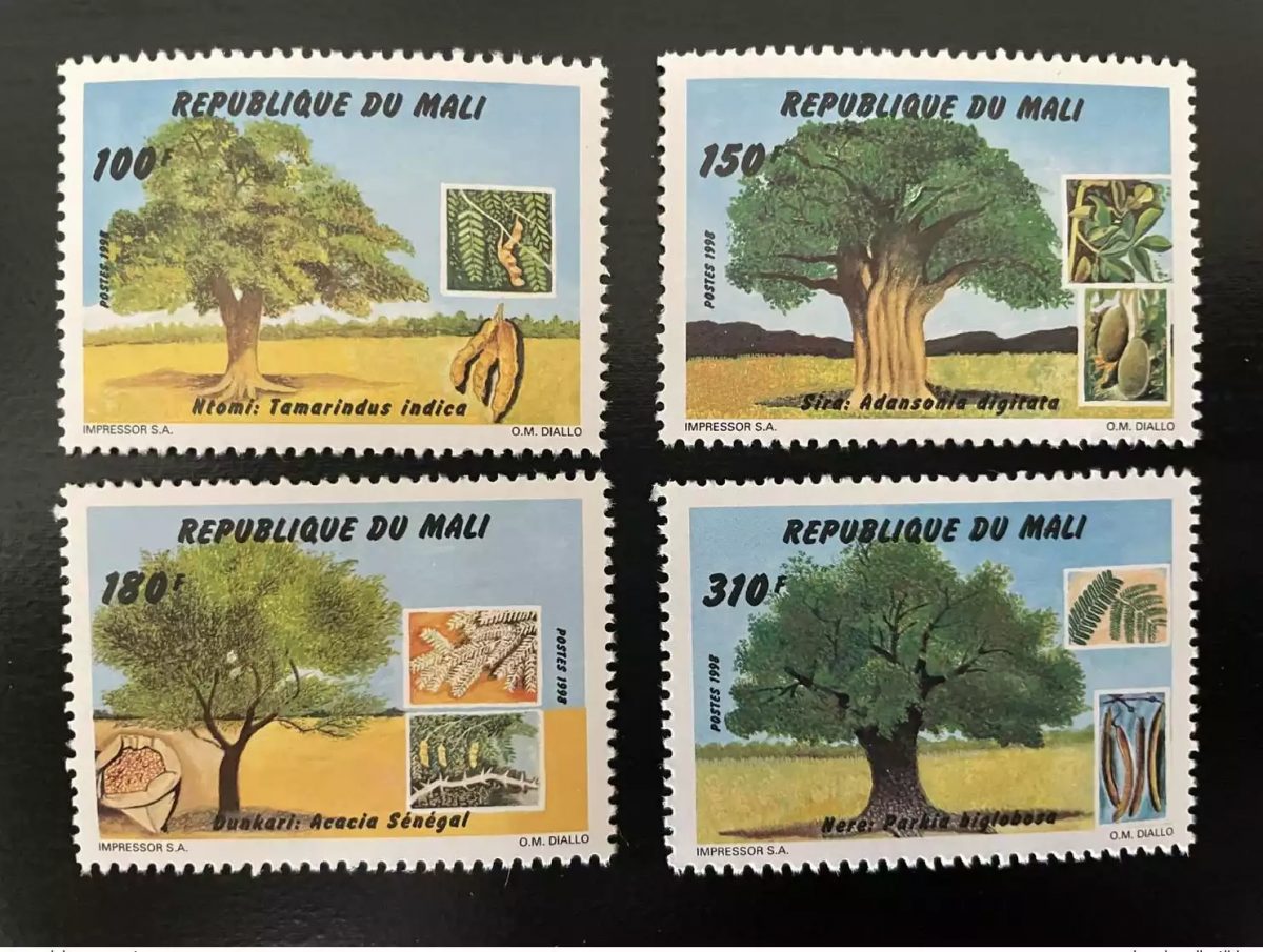 Mali 1998 Mi. 2063-2066 Bäume 4 Werte postfrisch