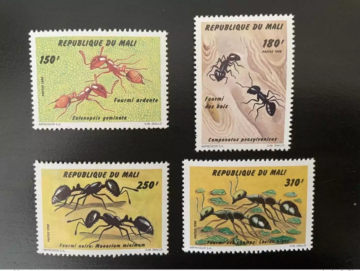Mali 1998 Mi. 2089 - 2092 Insectes Insekten Insects Ameise Fourmi Ant 4 val. MNH