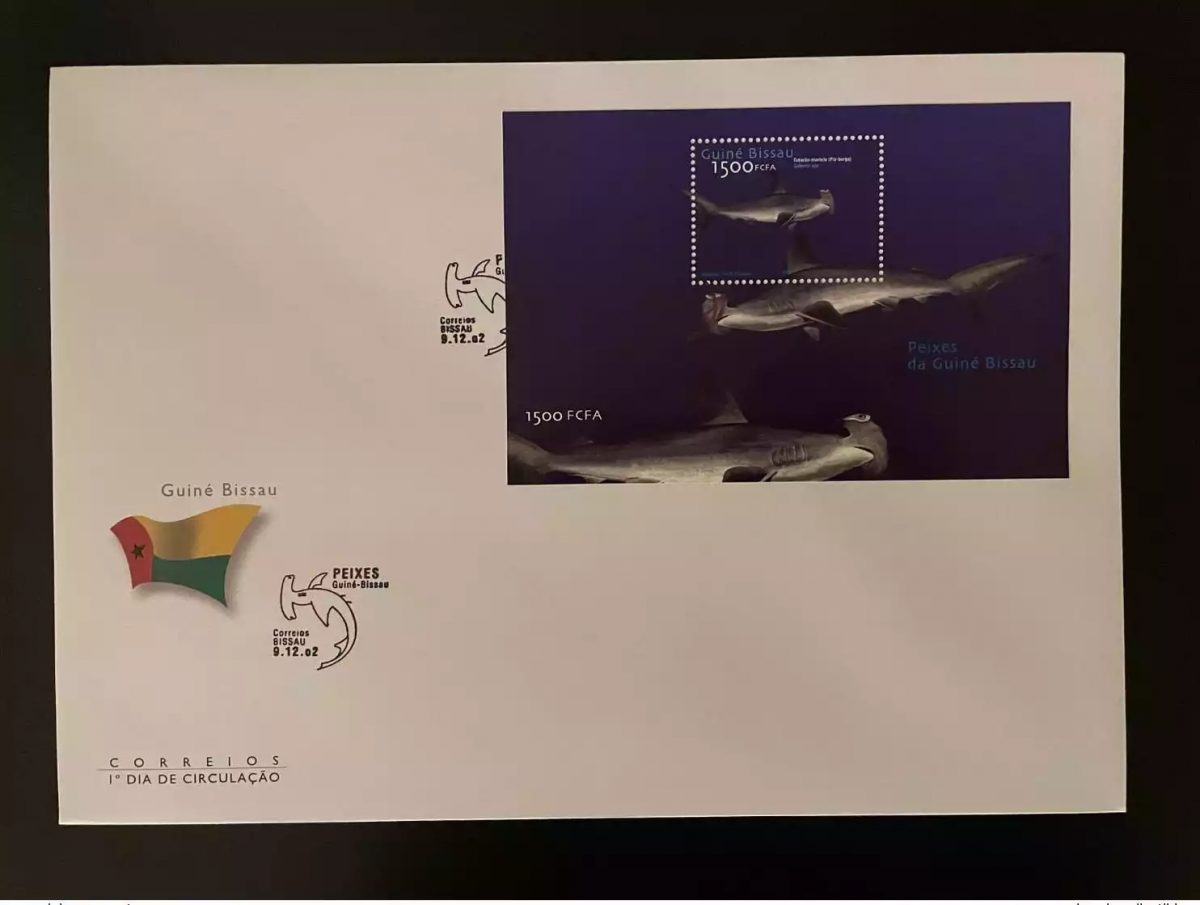 Guinée-Bissau 2002 Mi. Bl. 380 FDC Fische Poissons Fishes Requin Marteau