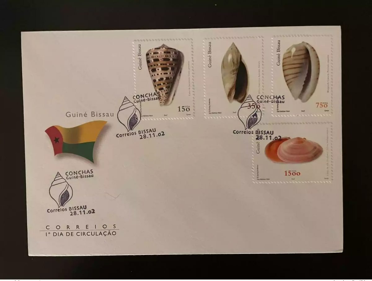 Guinea-Bissau 2002 Mi 2021 - 2024 FDC Mollusc Weichtier Shell Shellfish