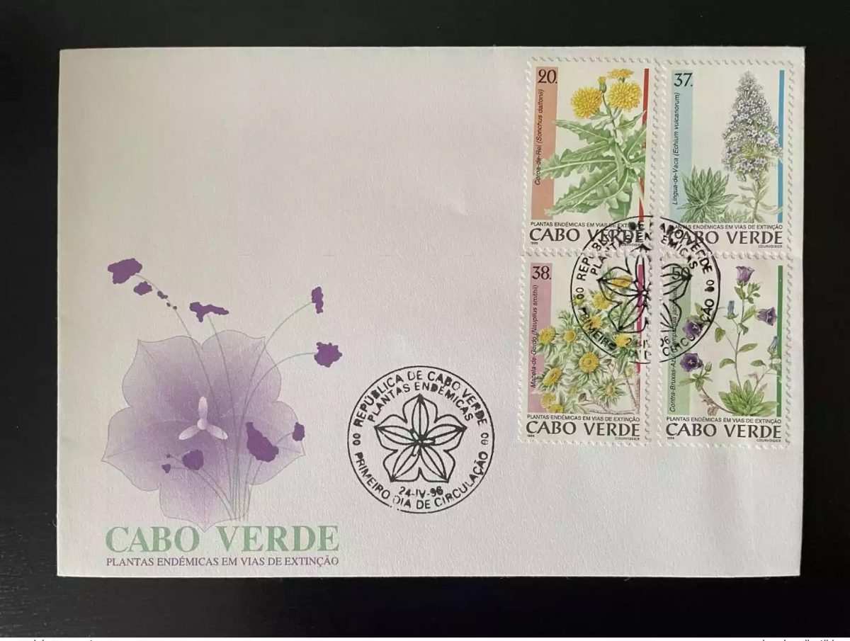 Cabo Verde 1996 Mi. 707 - 710 FDC Plantas Endemicas plantes endémiques Medicinal