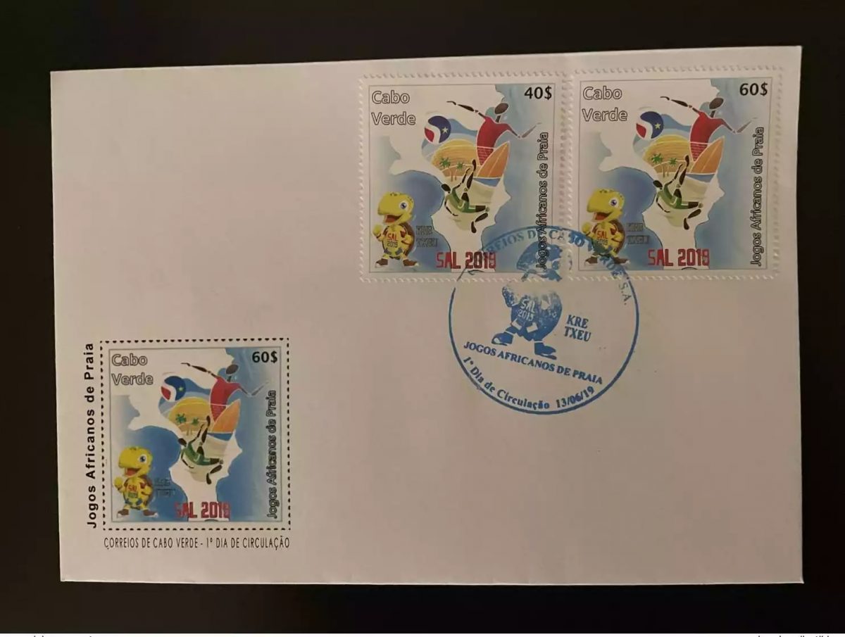 Cabo Verde 2019 FDC Mi. 1052-3 Jogos Africano Praia Sport Beach Volley 2 val.