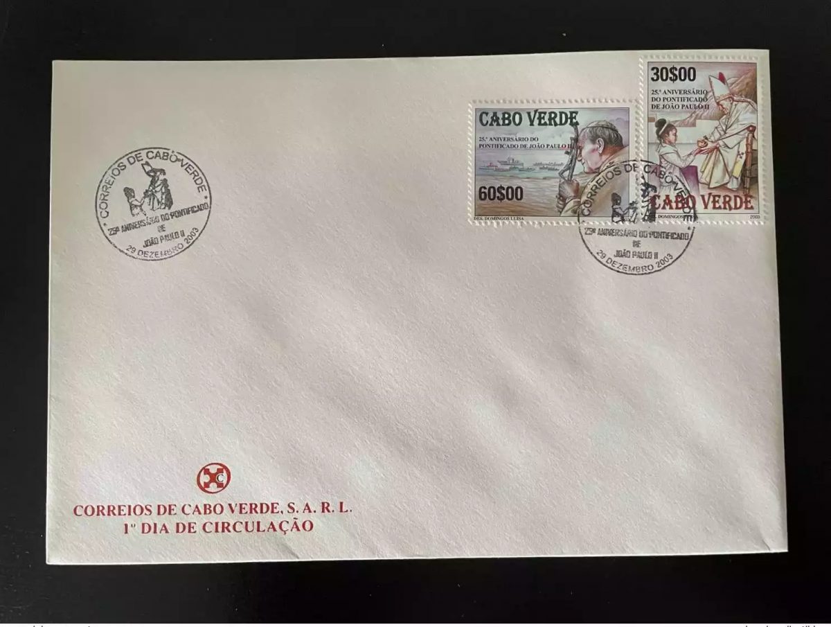 Cabo Verde 2003 Mi. 842 - 843 FDC Papa Joao Paulo II Pope John Paul