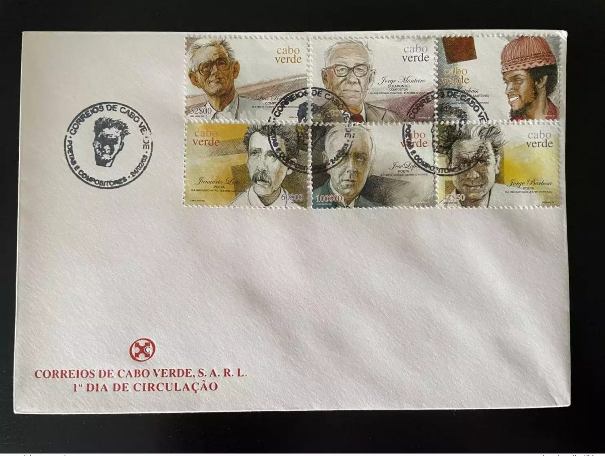 Cabo Verde 2003 Mi. 819 - 824 FDC Poetas e Compositores Music Musique Poètes