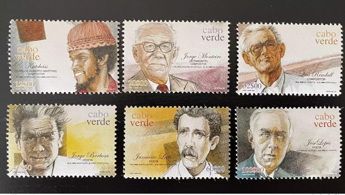 Cabo Verde 2003 Mi. 819 - 824 Poetas e Compositores Music Musik Musique Poètes