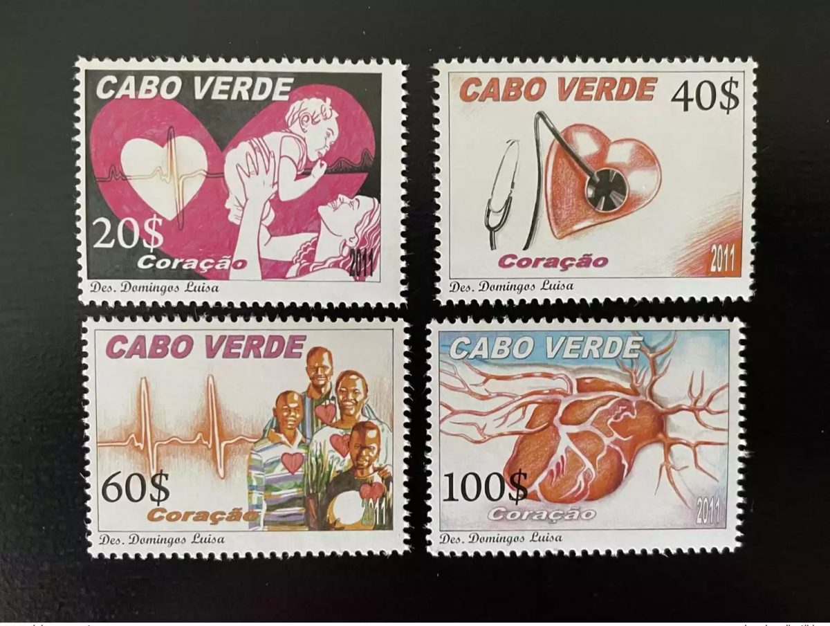 Cape Verde Cabo Verde 2011 Mi. 992 - 995 Coraçao Heart Herz Coeur