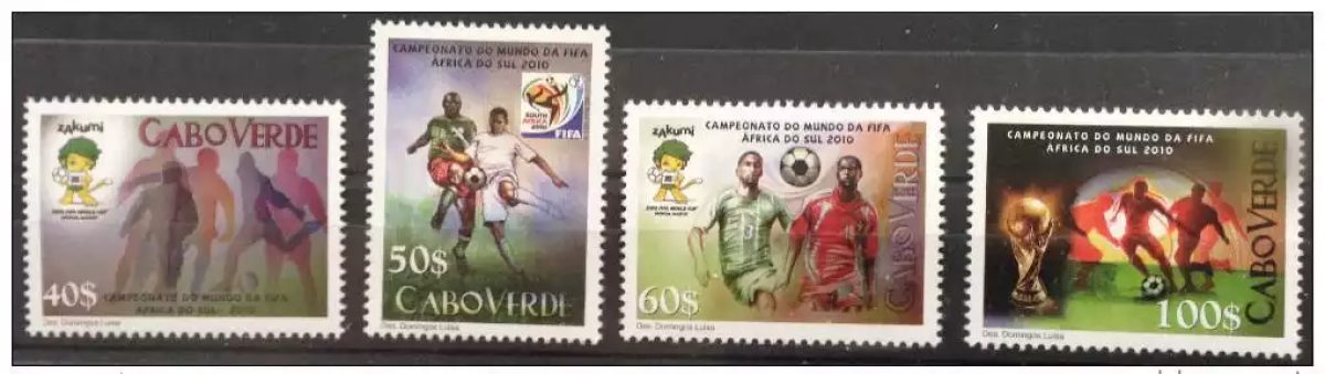 Cabo Verde 2010 - Mi. 965 - 968 FIFA South Africa Coupe du Monde  4 val. MNH