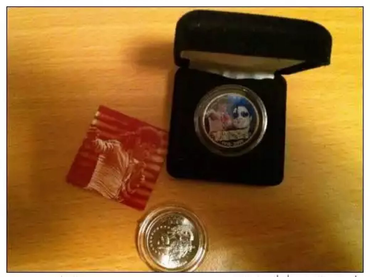 MICHAEL JACKSON QUARTER DOLLAR COLORISE FARBIG KING OF POP OFFICIAL COIN