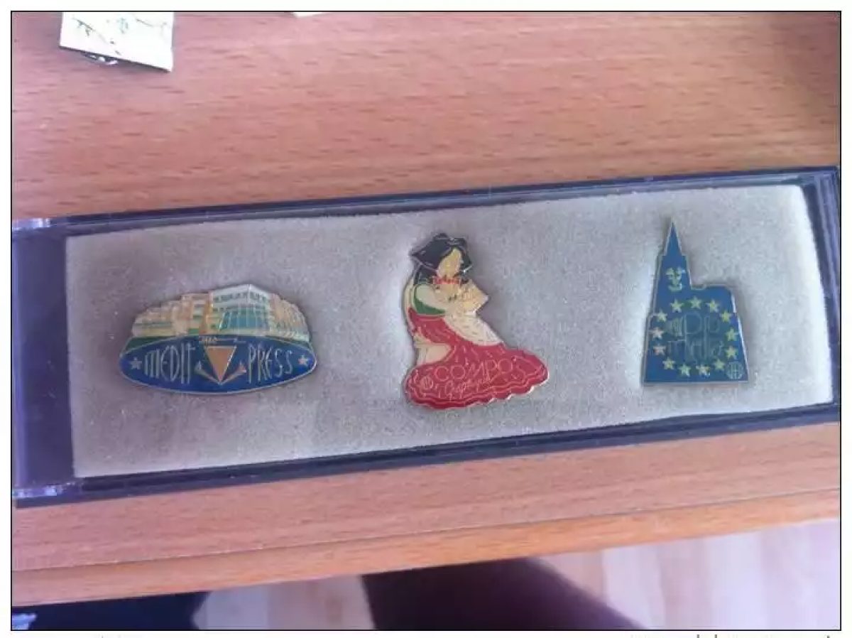 3 Pins: Straßburg Europaparlament, Elsässerin, Kathedrale, Patrick Hamm