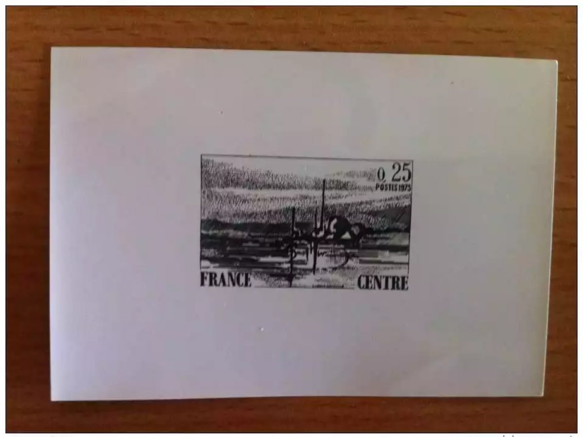 FRANCE 1976 - GRAVURE GRAVURES EPREUVE PHOTO 1863 REGION CENTRE SUR PAPIER AGFA