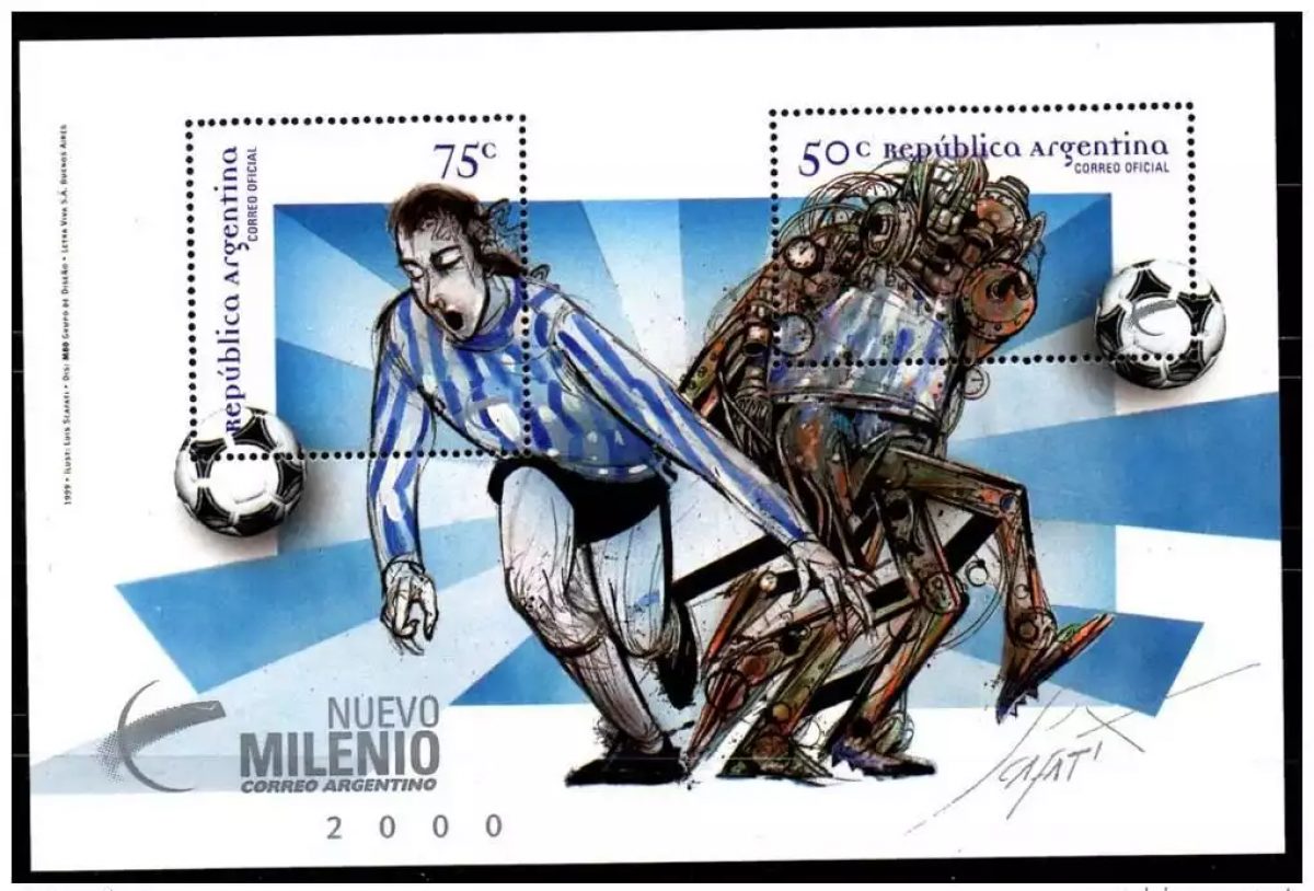 ARGENTINIEN 2000 FUSSBALL SOCCER 1 BLOCK Bl. 67