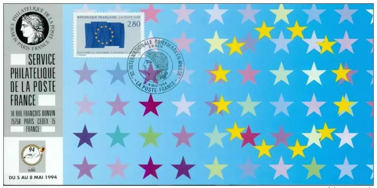 116 Official map Exhibition Essen 1994 FDC European Parliament