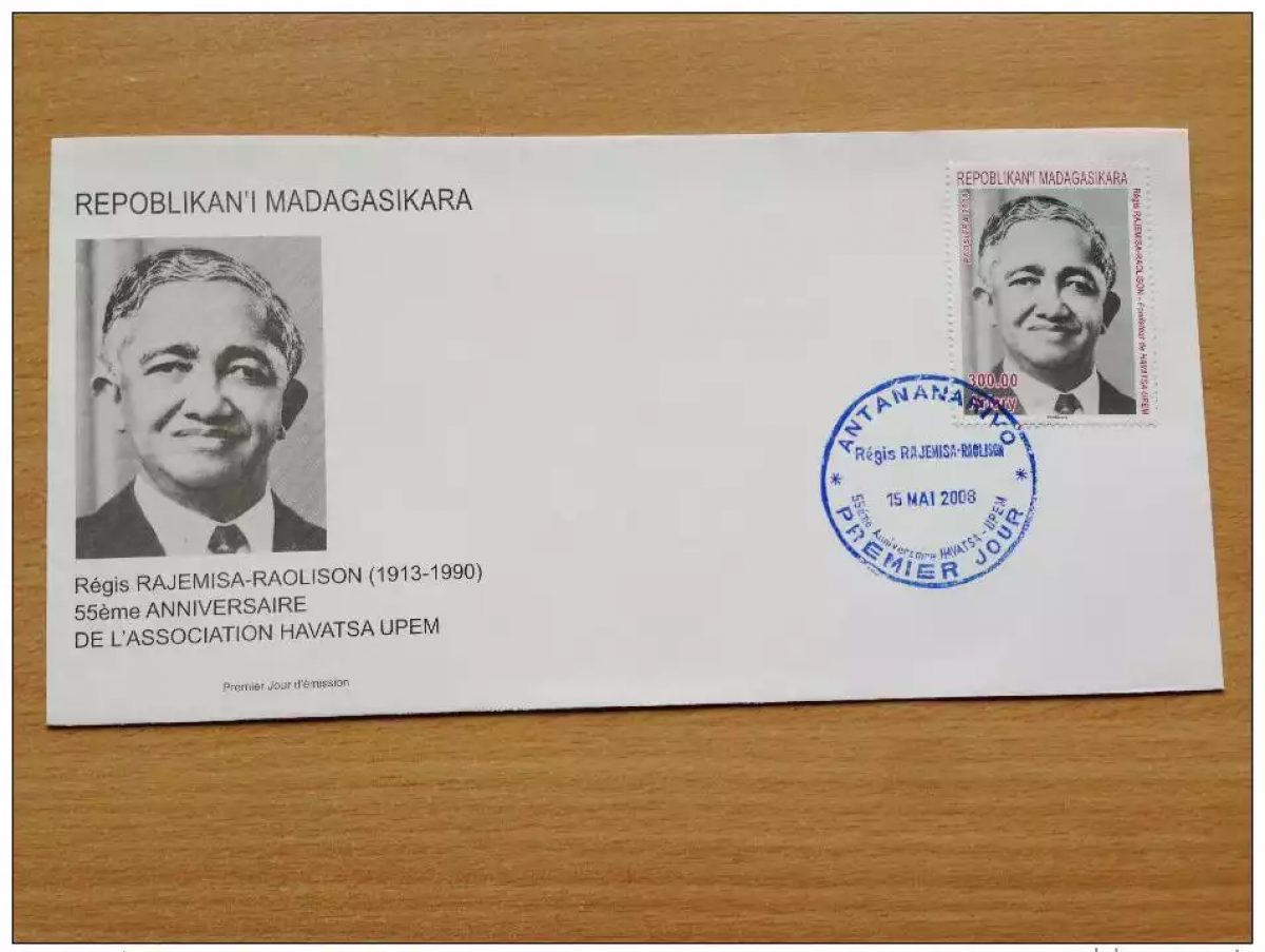 Madagascar 2008 Mi. 2651 FDC envelops Régis Rajemisa-Raolison Havatsa UPEM