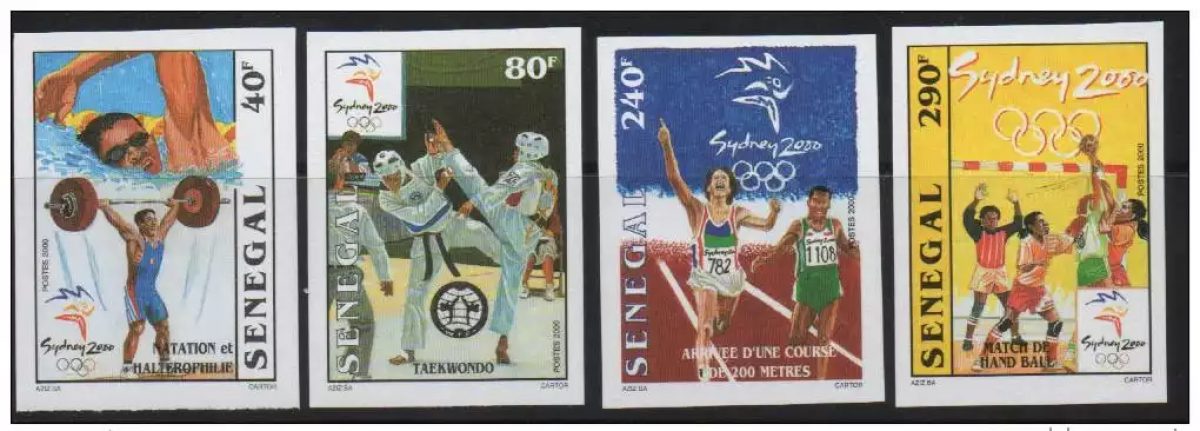 Sénégal 2000 IMPERF ND Jeux Olympiques SYDNEY Taekwondo Handball Haltérophilie