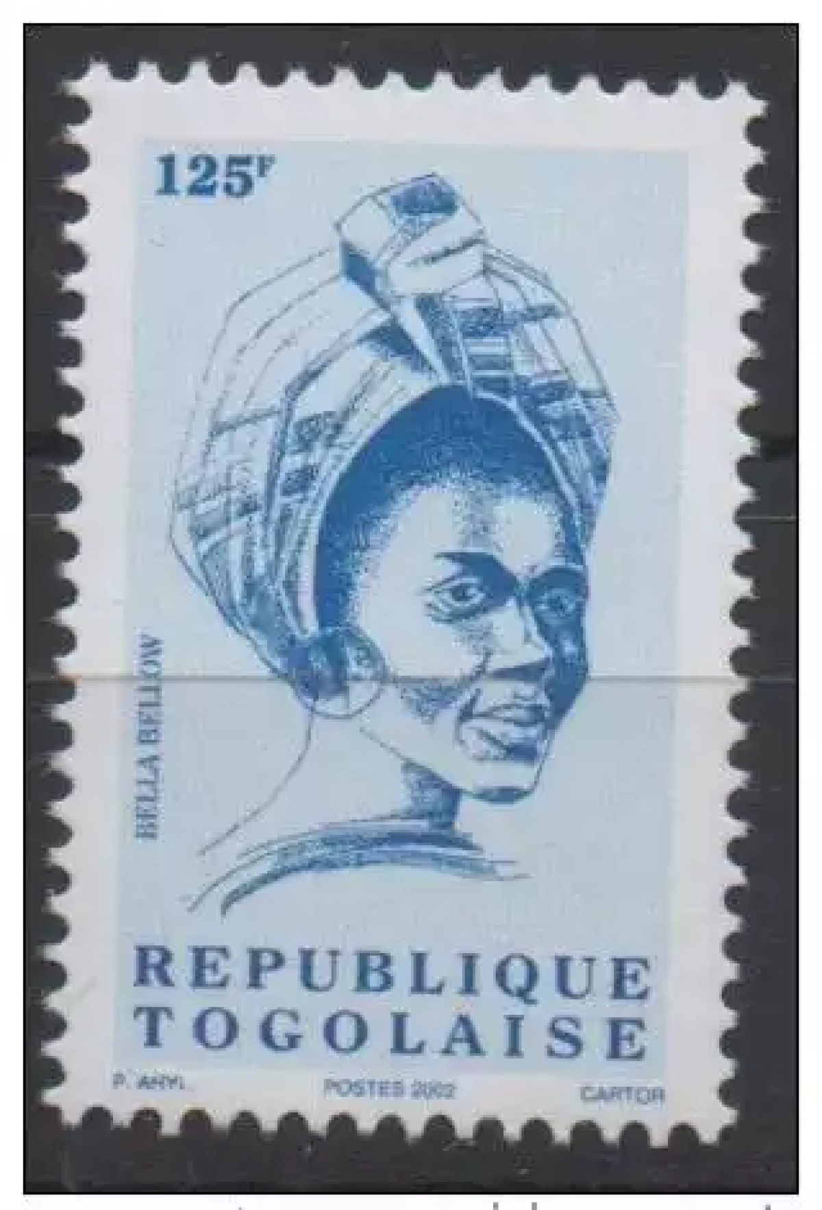 Togo 2002 - Mi. 2849 Série courante BELLA BELLOW 125F MNH