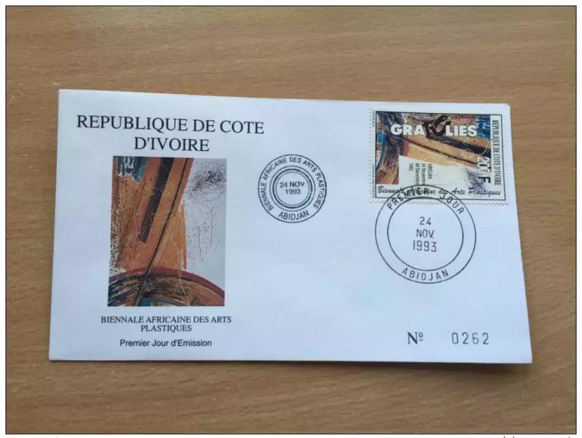 Côte d´Ivoire 1993 FDC Exposition Grafolies Exhibition Art Kunst Mi. 1107