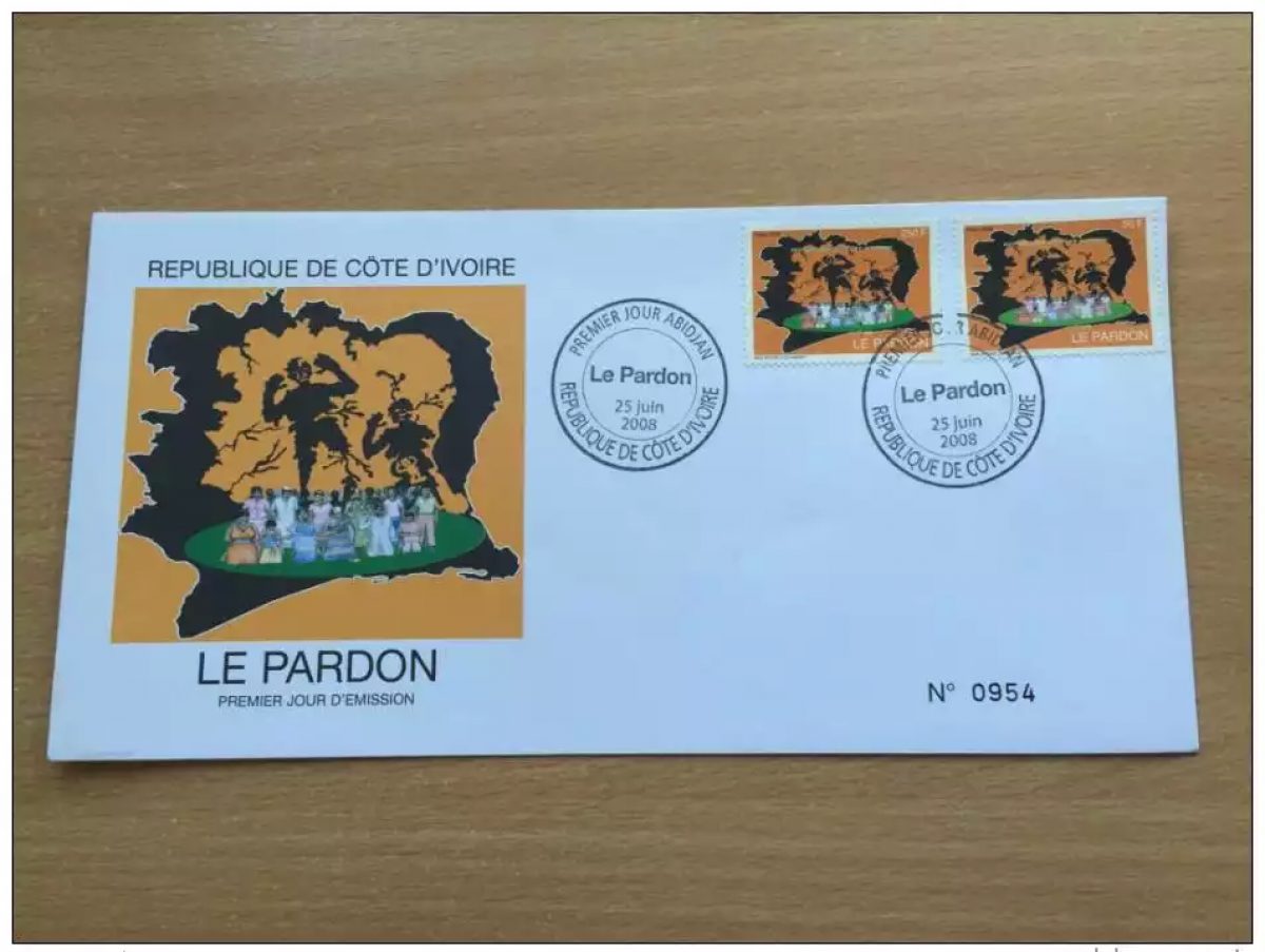Côte d´Ivoire 2008 FDC Le Pardon Versöhnung 1490 - 1491