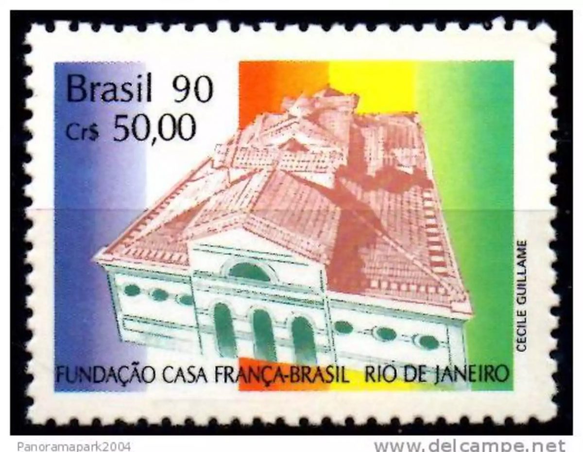 Joint issue France Brazil 1990 Casa França-Brasil Yvert No. 1973 cost 6€