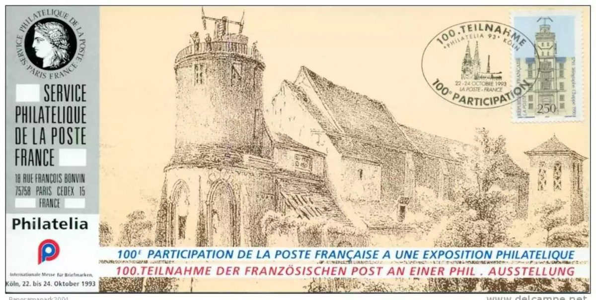 110 Carte officielle Exhibition Köln 1993 FDC Télégraphe Chappe 1793 Kölner Dom