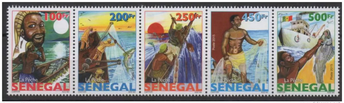 Senegal 2015 (Reissue 1977) Evolution of fish fishing (band 5 MNH**)