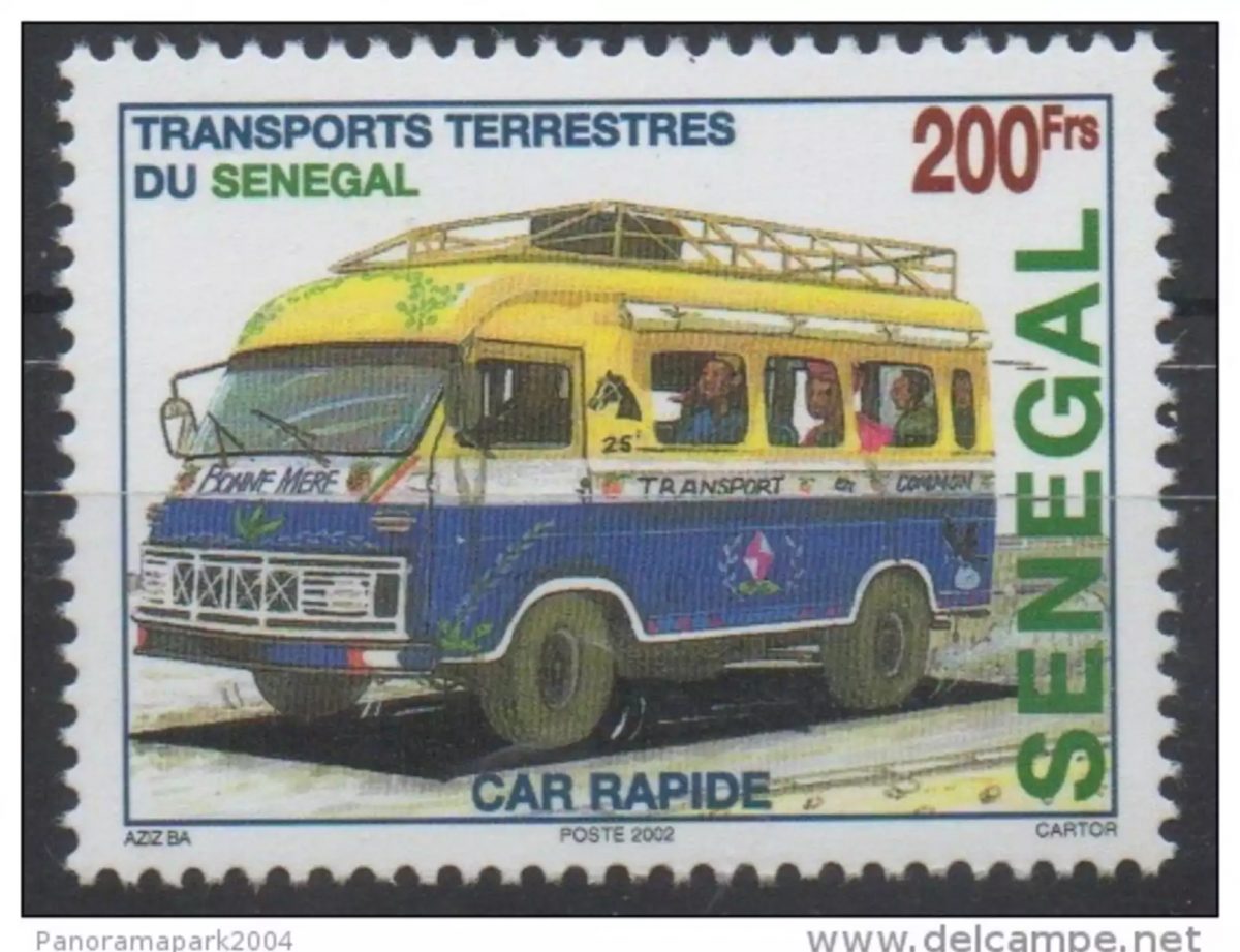 Sénégal 2002/2004 - 200 F  Car Rapide Bus Transports terrestres Neuf ** MNH RARE