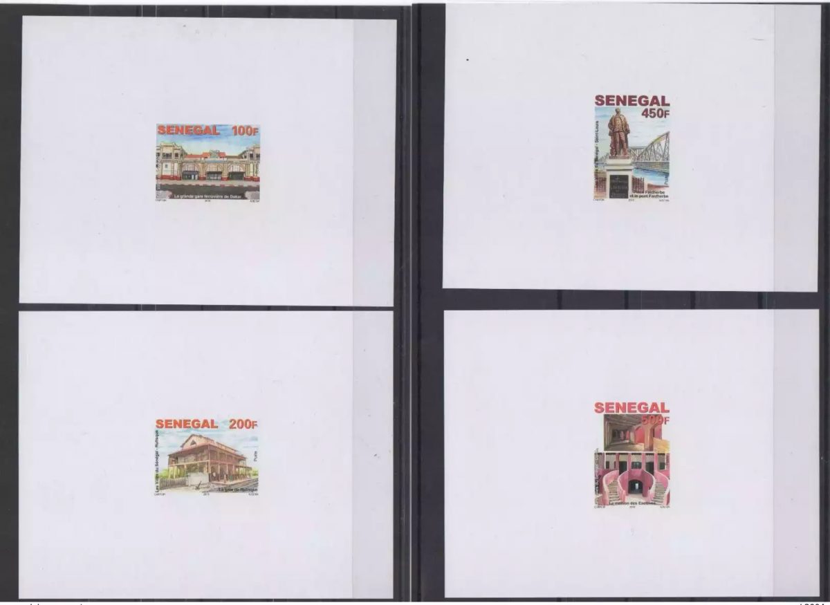 Sénégal 2016 Mi. 2239 - 2242 Epreuve de luxe Les Villes Dakar Saint-Louis Gare