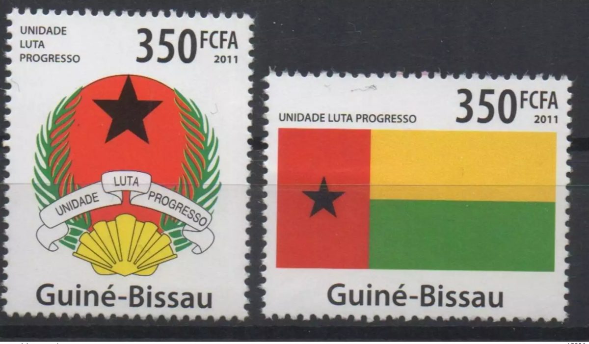 Guinea-Bissau 2011 Mi. 5383-84 Symbols Flag Coat of Arm Fahne