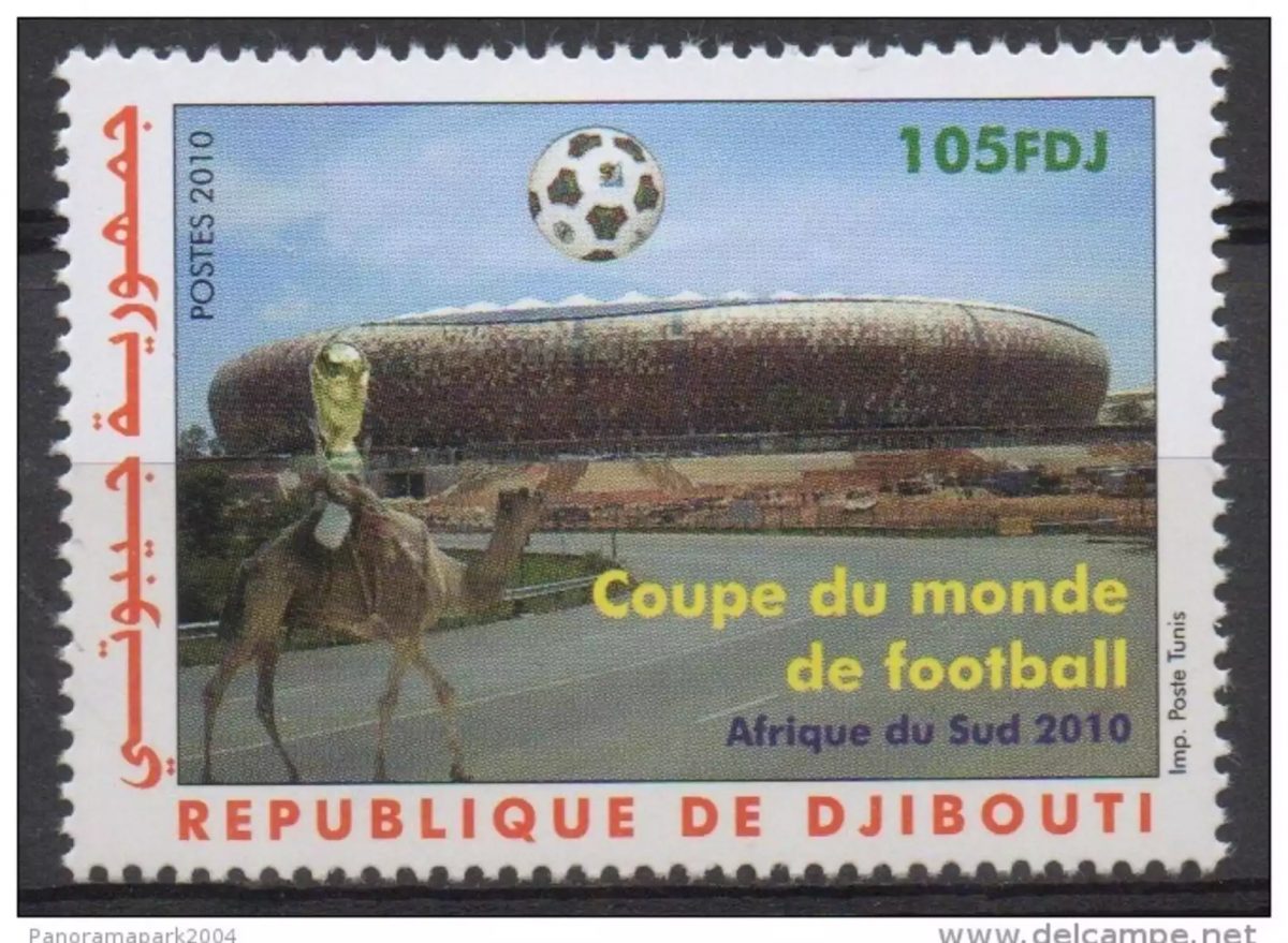Djibouti 2010 Mi. 814** neuf MNH Coupe du Monde Football FIFA Dromadaire RARE