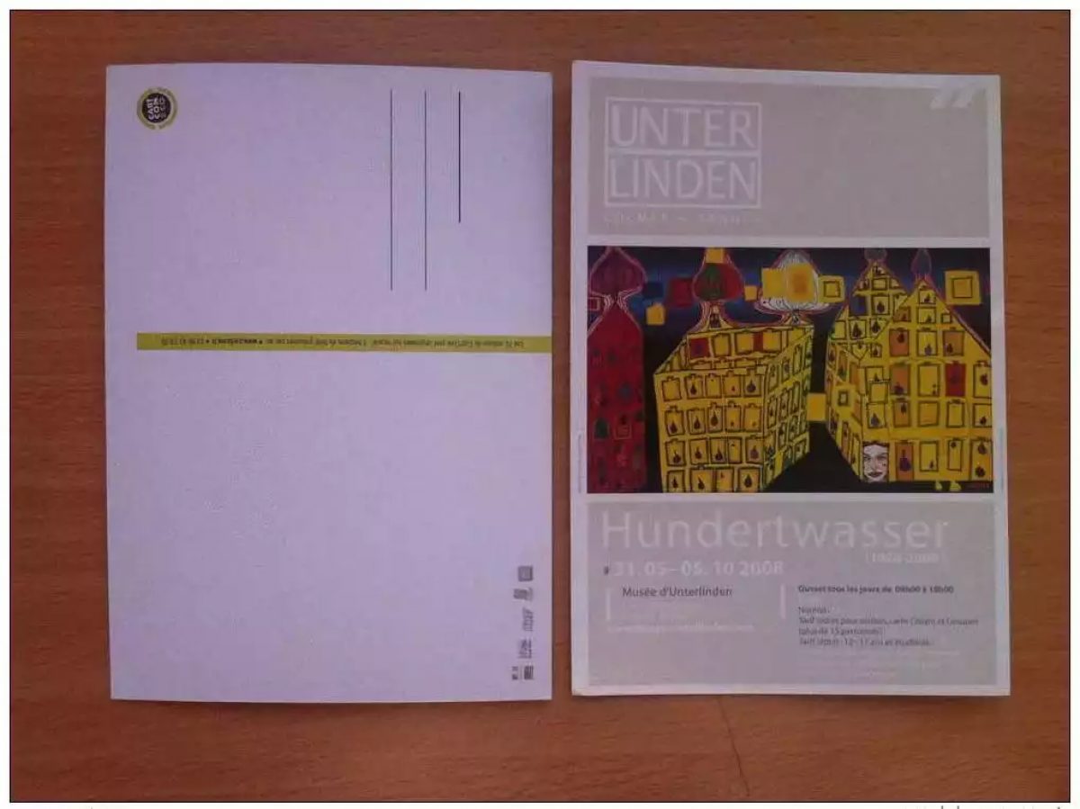 FRANCE 2008 HUNDERTWASSER COLMAR EXHIBITION UNTERLINDEN MUSEUM