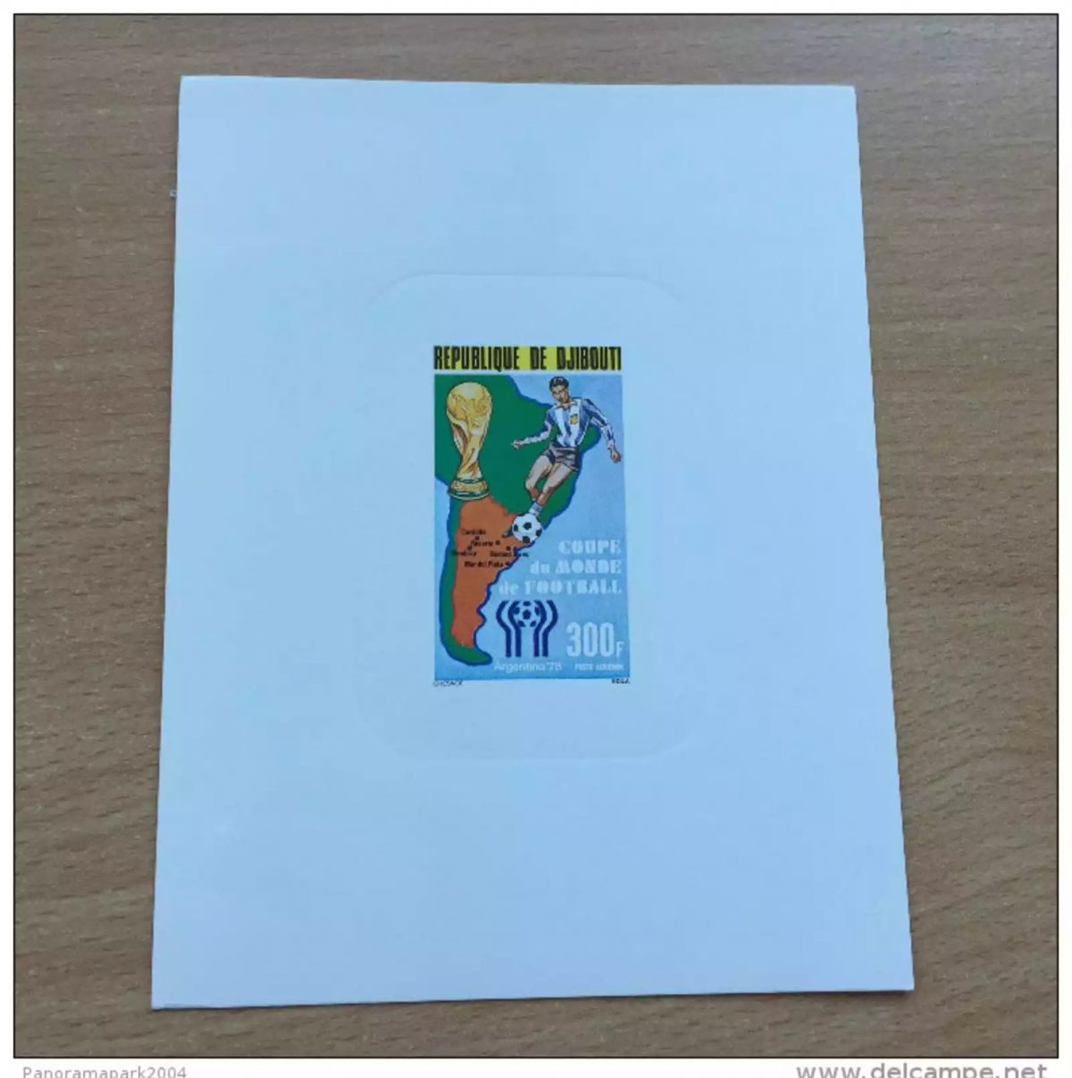 Djibouti 1978 Mi. 221 Football Coupe du Monde WM Argentina Epreuve de Luxe RARE