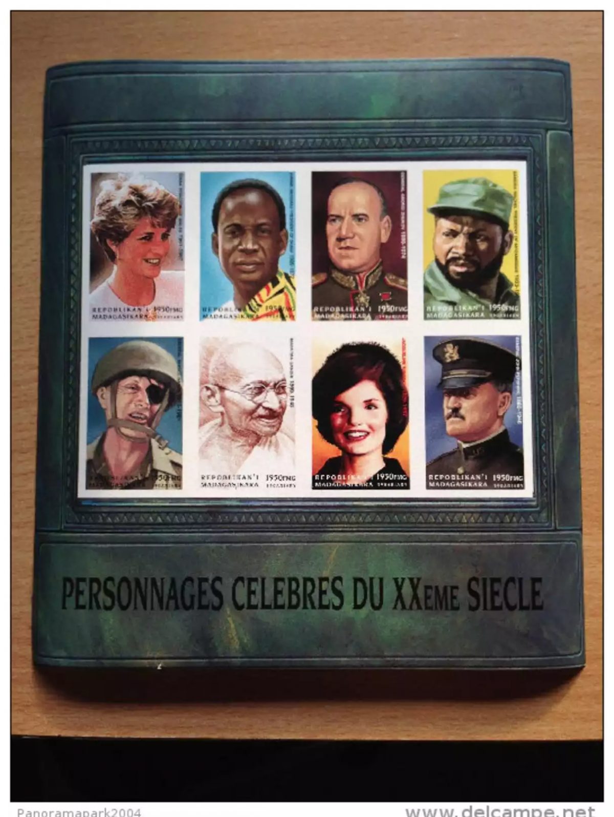 Madagascar 1999 IMPERF ND Bloc Lady Diana Célébrités Gandhi Moshe Dayan **