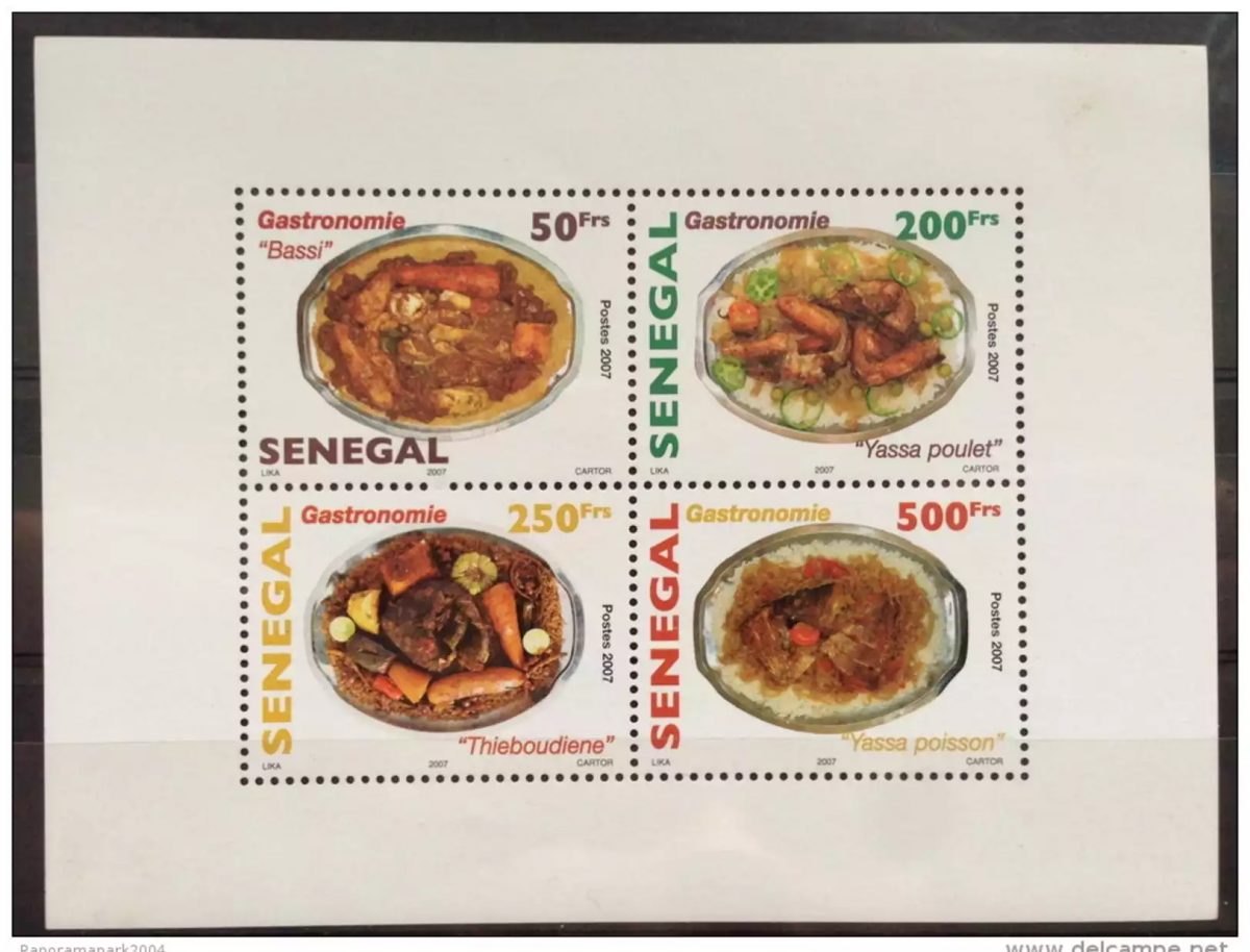 Senegal 2007/2008 Bl. 107 Gastronomy Dishes 4 val. RARE MNH
