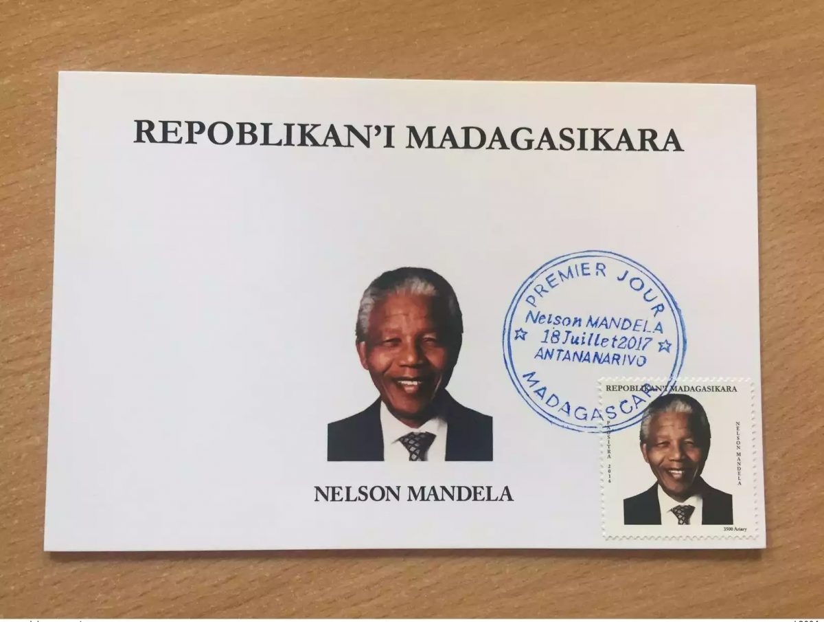 Madagascar 2017 Mi.? Nelson Mandela Commemorative stamp South Africa Maxi Card