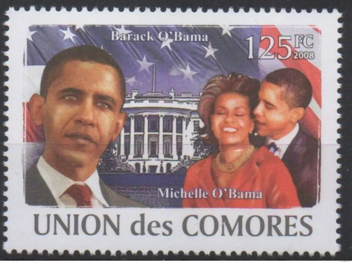 Comores 2008 USA Barack Michelle Obama the White House Mi. I-VI Bl. I Unissued
