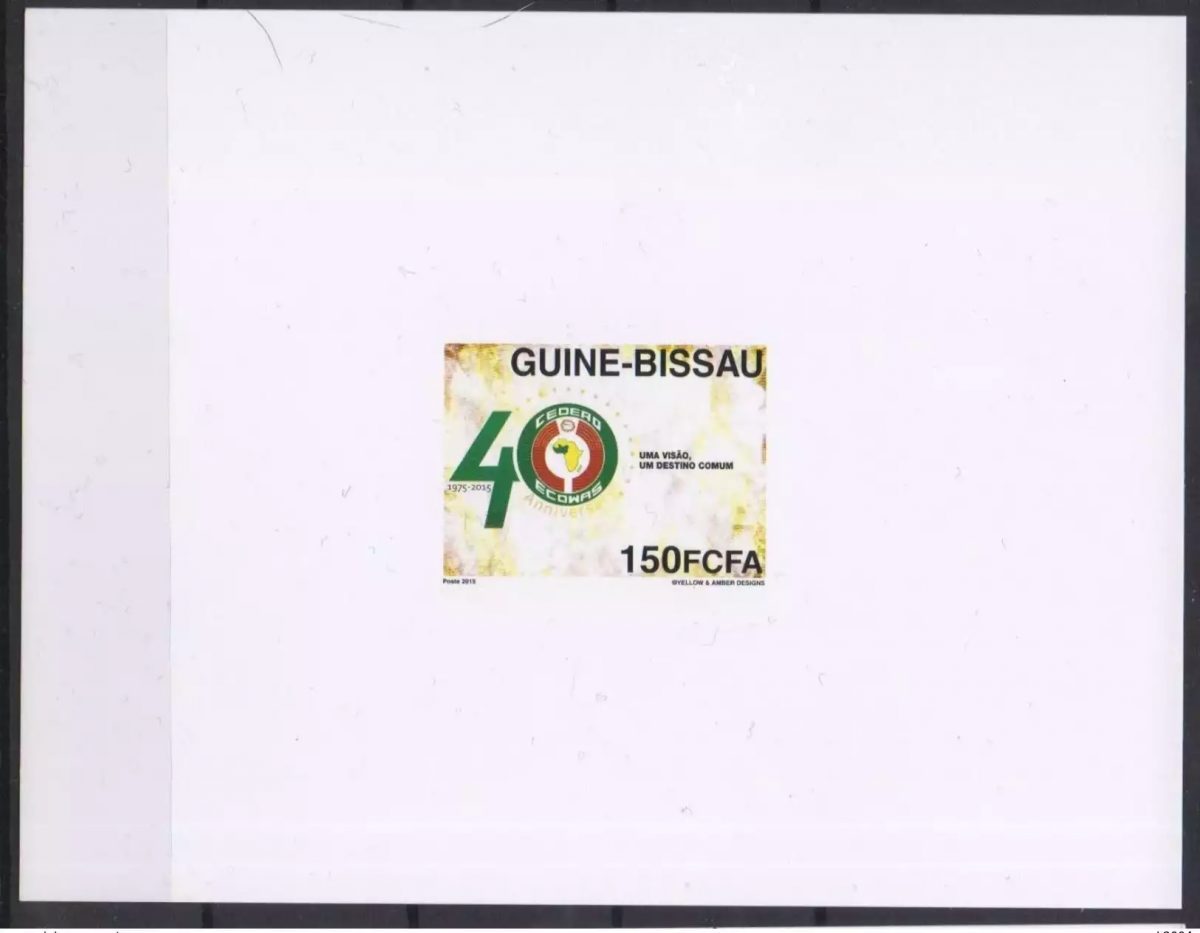 Guiné Bissau 2015 Mi. 8333 LUXURY EVENT ECOWAS joint issue 40 years