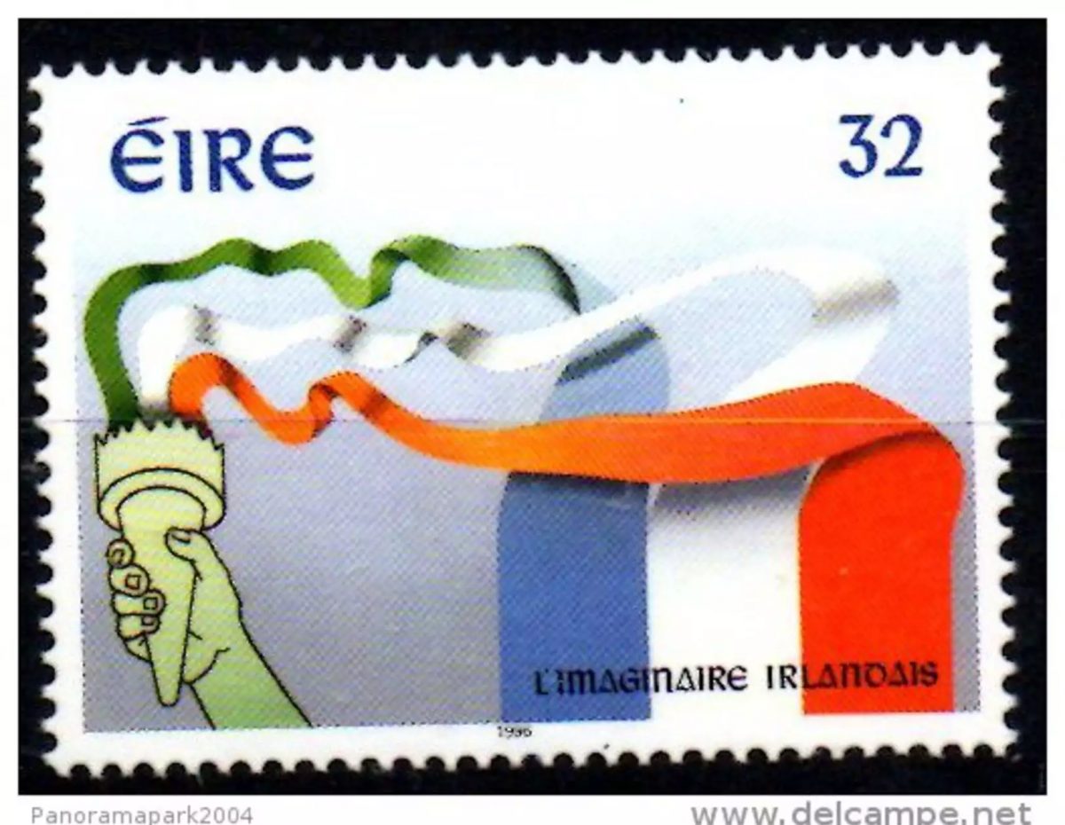 Emission Commune France Irlande 1996 L'imaginaire Irlandais Yvert 937 cote 3 €