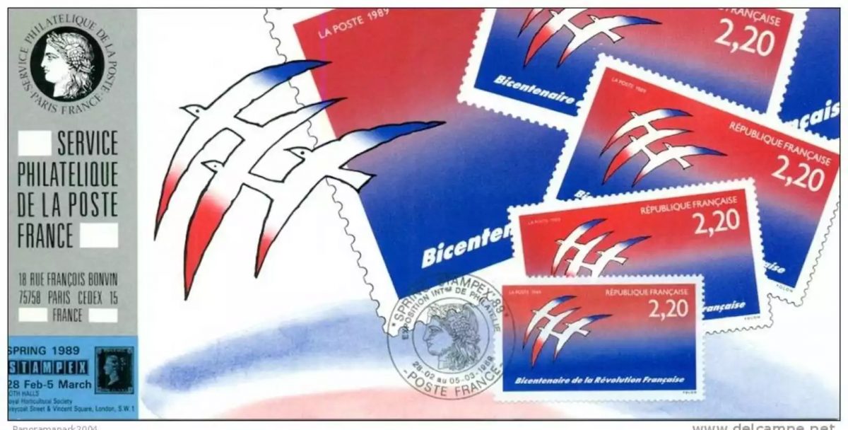 053 Carte officielle Exhibition Stampex 1989 France FDC Revolution Francaise
