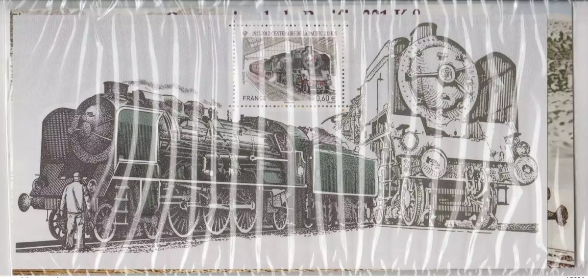 France 2012  Bloc Souvenir Philatélique n°68 Centenaire la Pacific 231K8 Train