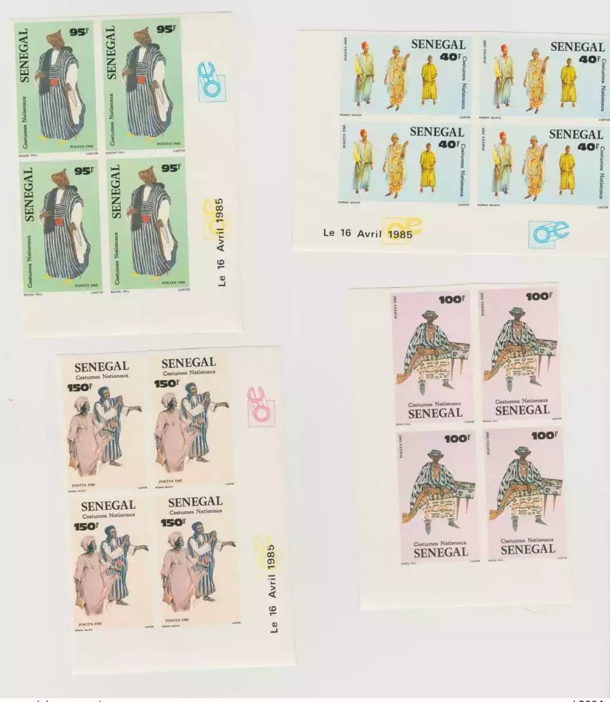 Senegal 1984 Ungezähnt Imperf Nationale Kostüme Trachten