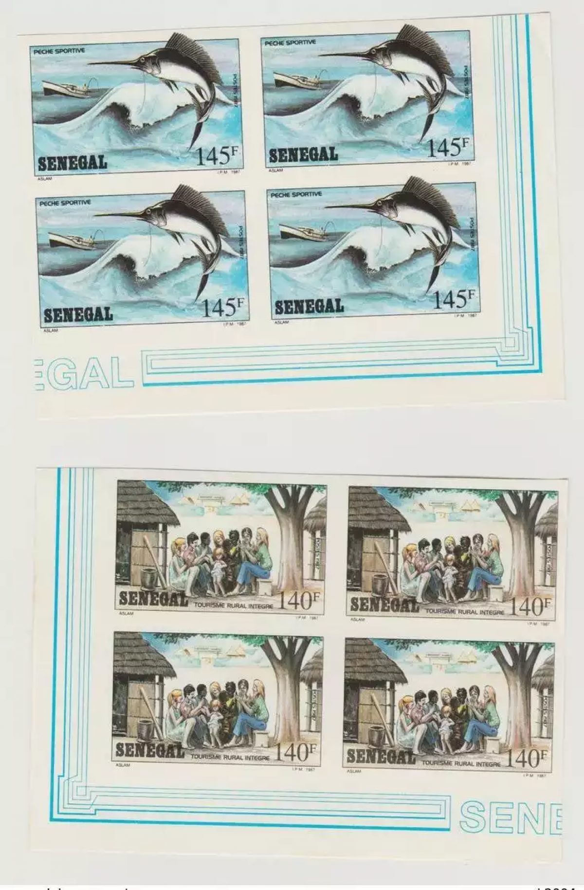 Senegal 1987 ND Imperf Ländlicher Tourismus Sportfischen