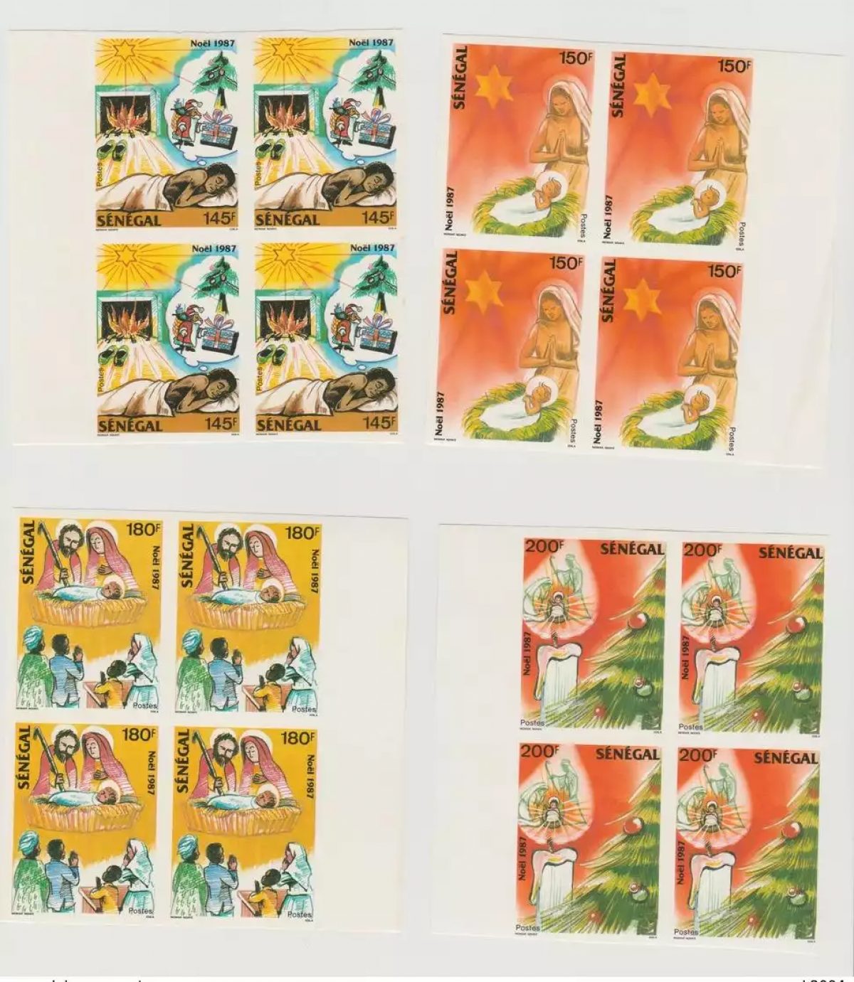 Senegal 1987 ND Imperf Weihnachten Religion Kirche Krippe
